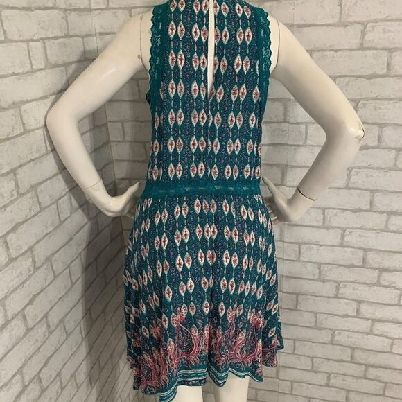 NWOT Wonderly ikat/jacquard print flowy dress-S - Picture 9 of 9